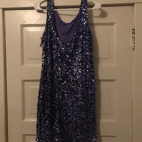 Vintage Purple Sequin Dress - Picture 2 of 3